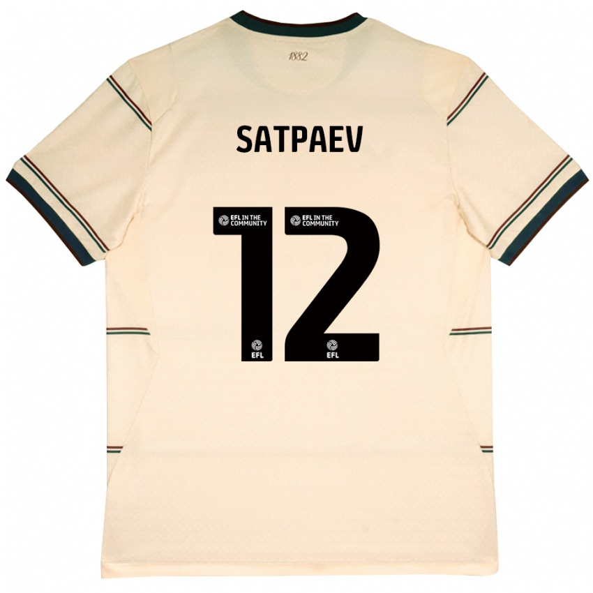 נשים Dastan Satpaev #12 בז' בורדו הרחק ג'רזי 2026/27 חולצה קצרה