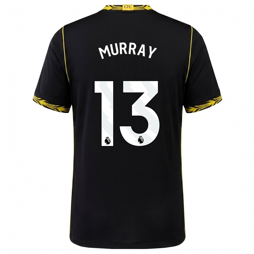 נשים Jake Murray #13 שחור צהוב הרחק ג'רזי 2026/27 חולצה קצרה