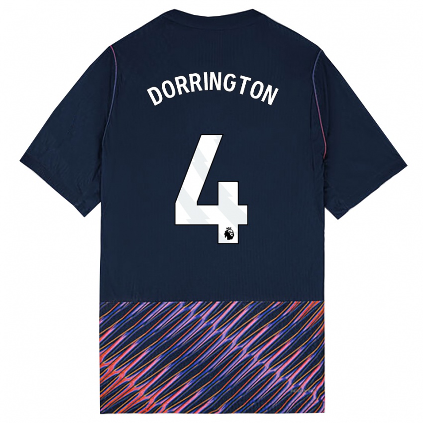 נשים Alfie Dorrington #4 כחול רויאל לבן הרחק ג'רזי 2026/27 חולצה קצרה