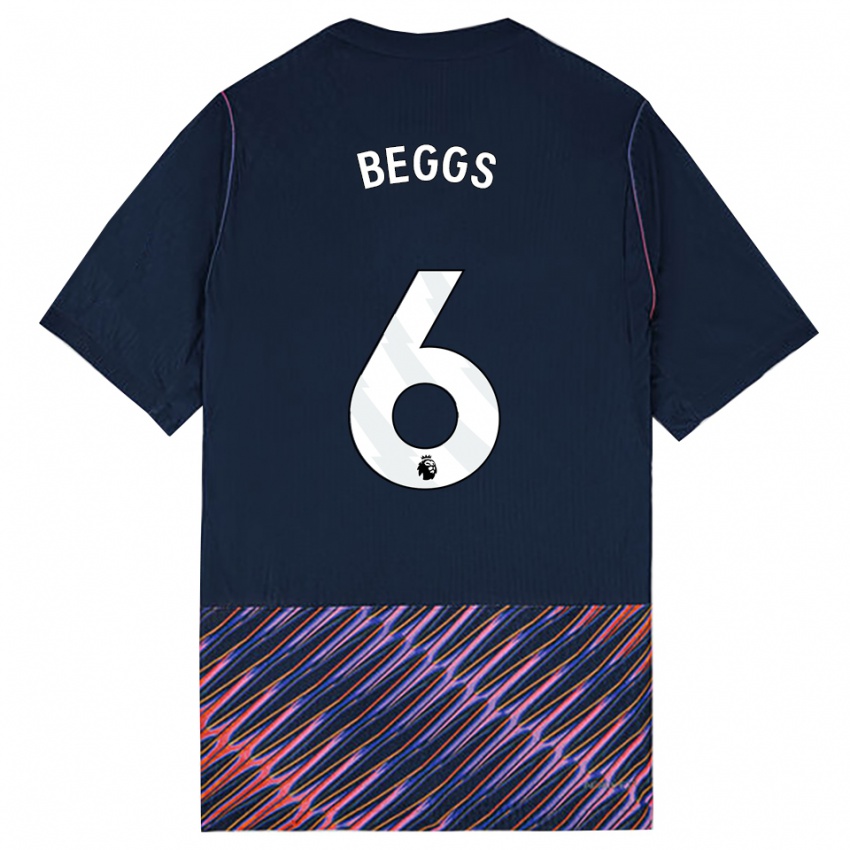 נשים Jamel Beggs #6 כחול רויאל לבן הרחק ג'רזי 2026/27 חולצה קצרה