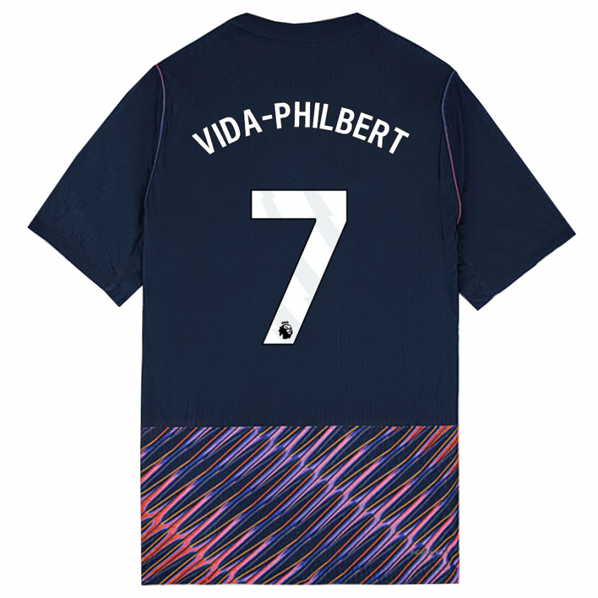 נשים Joel Vida-Philbert #7 כחול רויאל לבן הרחק ג'רזי 2026/27 חולצה קצרה