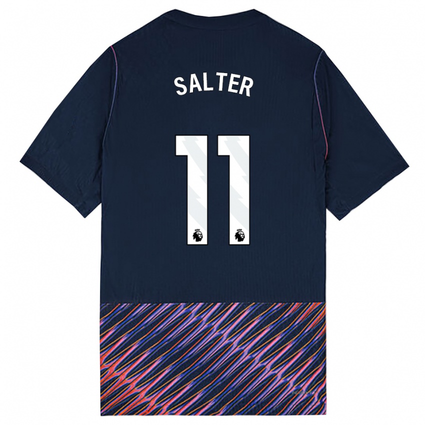 נשים Oliver Salter #11 כחול רויאל לבן הרחק ג'רזי 2026/27 חולצה קצרה