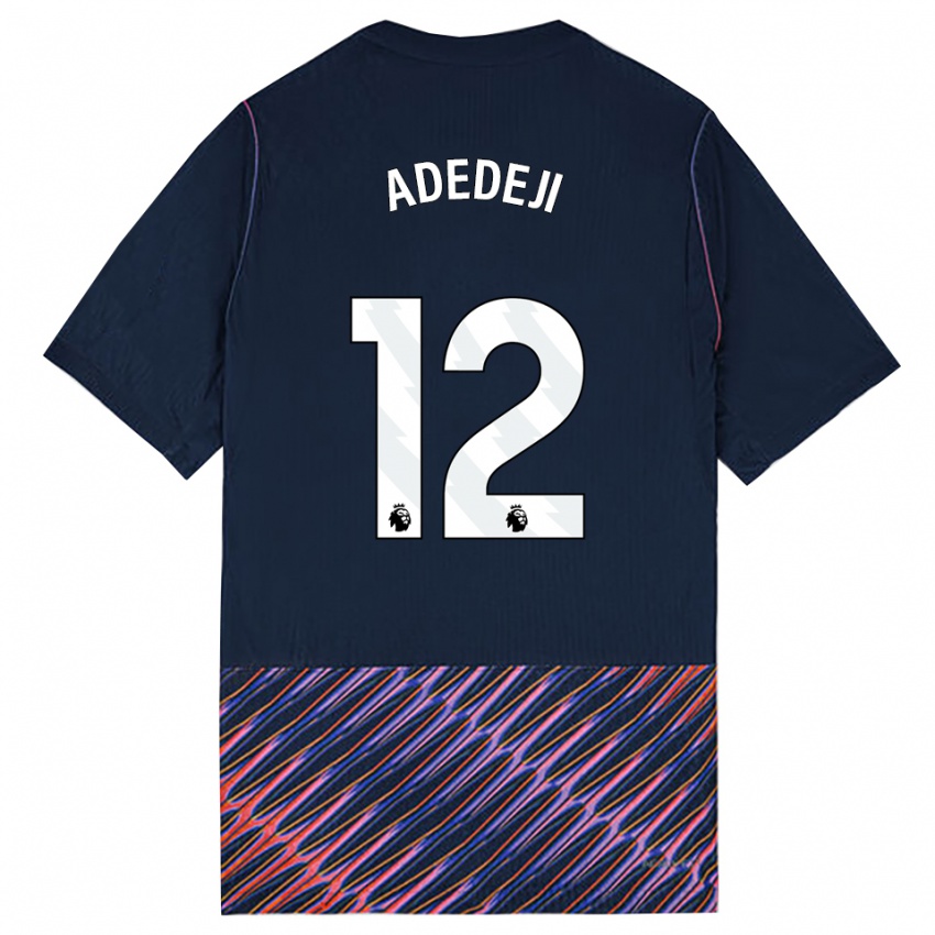 נשים Maxwell Adedeji #12 כחול רויאל לבן הרחק ג'רזי 2026/27 חולצה קצרה