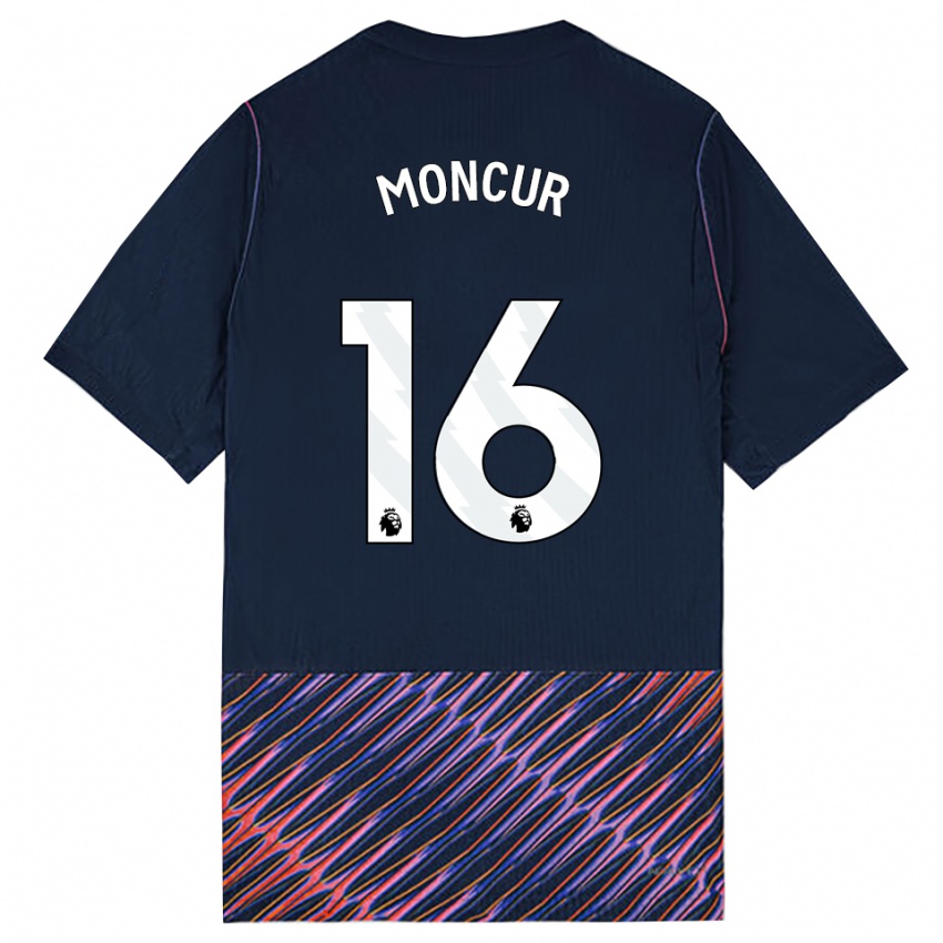 נשים Ronny Moncur #16 כחול רויאל לבן הרחק ג'רזי 2026/27 חולצה קצרה
