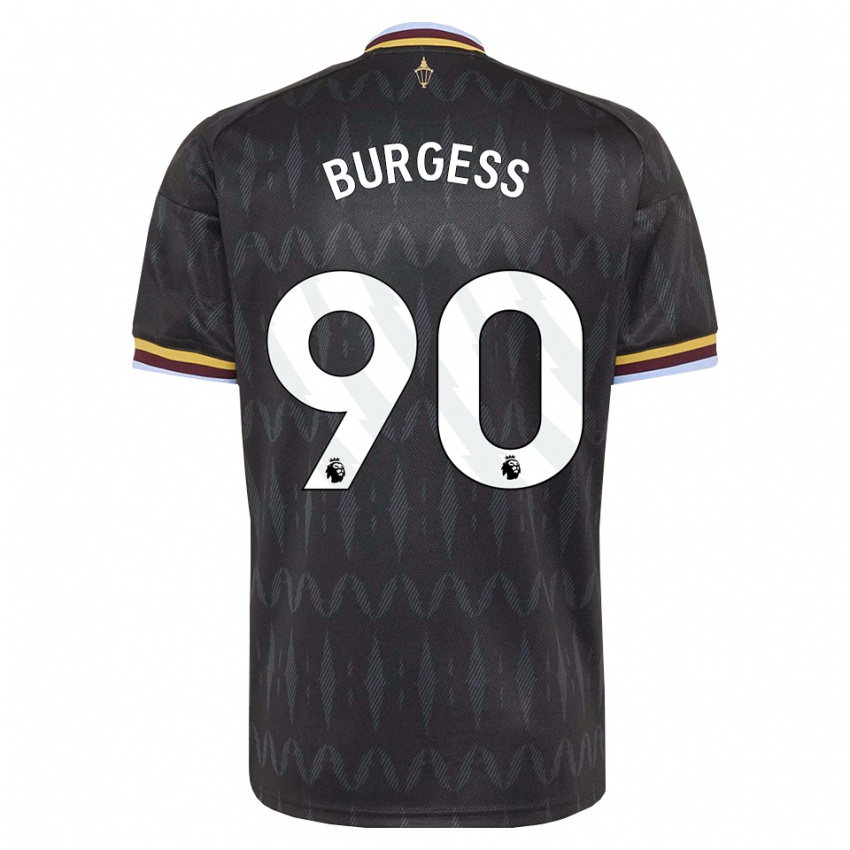 נשים Woody Burgess #90 כחול קורנפלאוור שחור צהוב הרחק ג'רזי 2026/27 חולצה קצרה