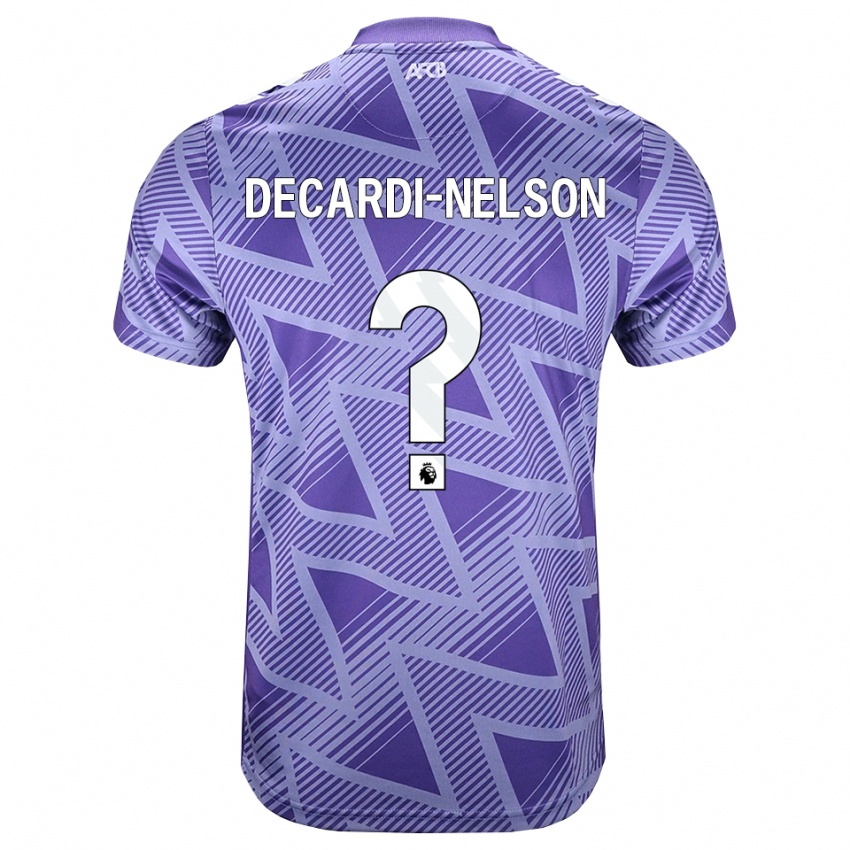 נשים Denzel Decardi-Nelson #0 ורוד בהיר מאוד לבן הרחק ג'רזי 2026/27 חולצה קצרה