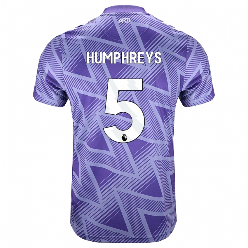 נשים Holly Humphreys #5 ורוד בהיר מאוד לבן הרחק ג'רזי 2026/27 חולצה קצרה