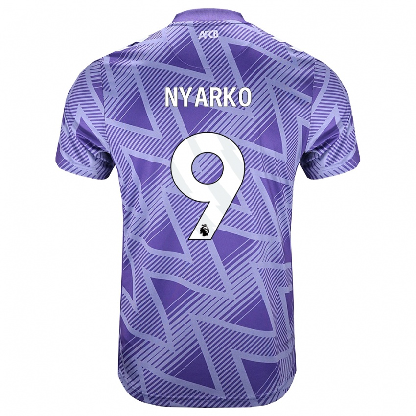 נשים Eugene Nyarko #9 ורוד בהיר מאוד לבן הרחק ג'רזי 2026/27 חולצה קצרה