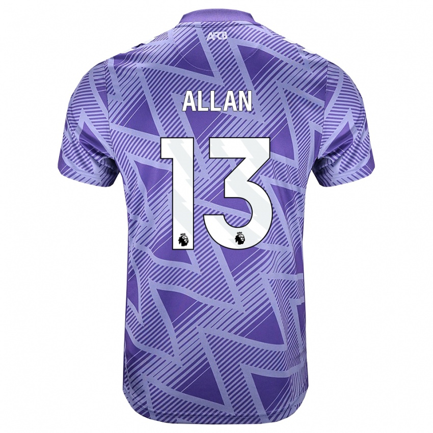 נשים Mack Allan #13 ורוד בהיר מאוד לבן הרחק ג'רזי 2026/27 חולצה קצרה