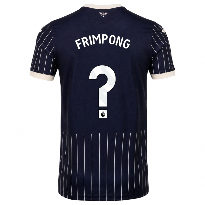נשים Charles Frimpong #0 שחור לבן הרחק ג'רזי 2026/27 חולצה קצרה
