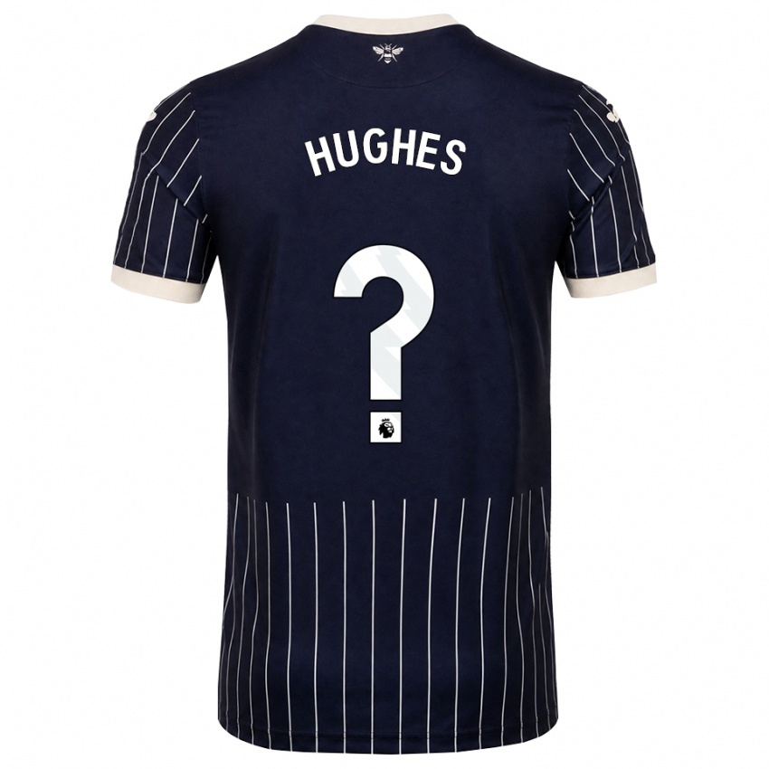 נשים Cameron Hughes #0 שחור לבן הרחק ג'רזי 2026/27 חולצה קצרה