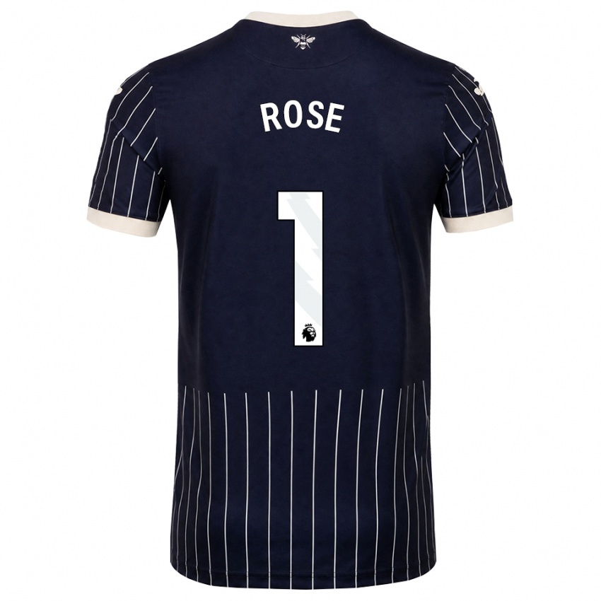 נשים Reggie Rose #1 שחור לבן הרחק ג'רזי 2026/27 חולצה קצרה