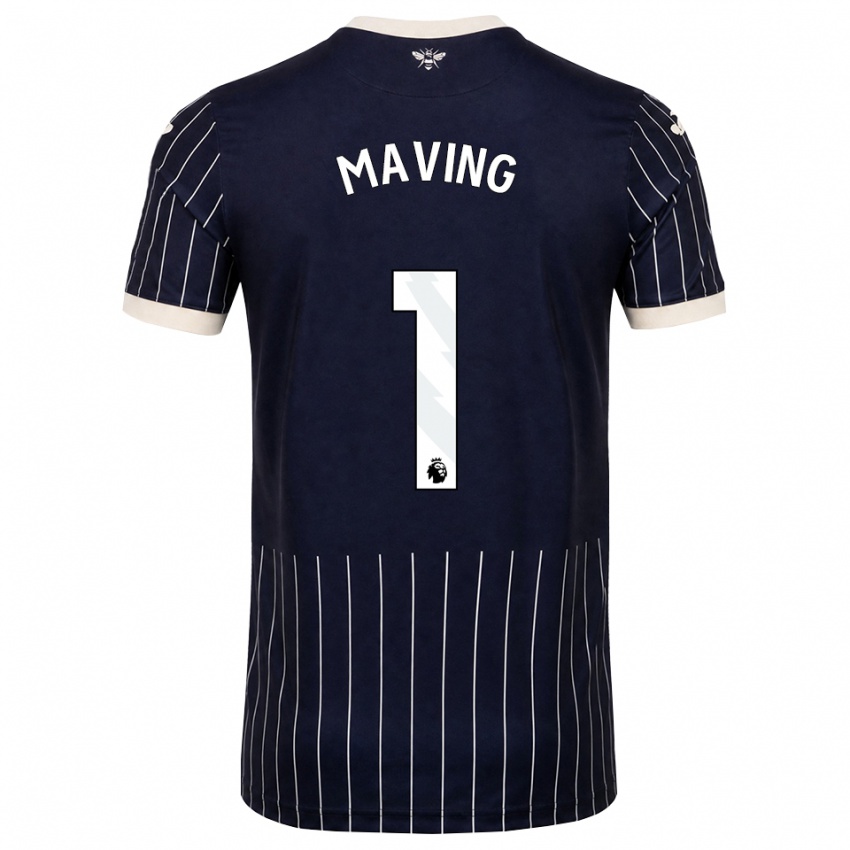 נשים Emily Maving #1 שחור לבן הרחק ג'רזי 2026/27 חולצה קצרה