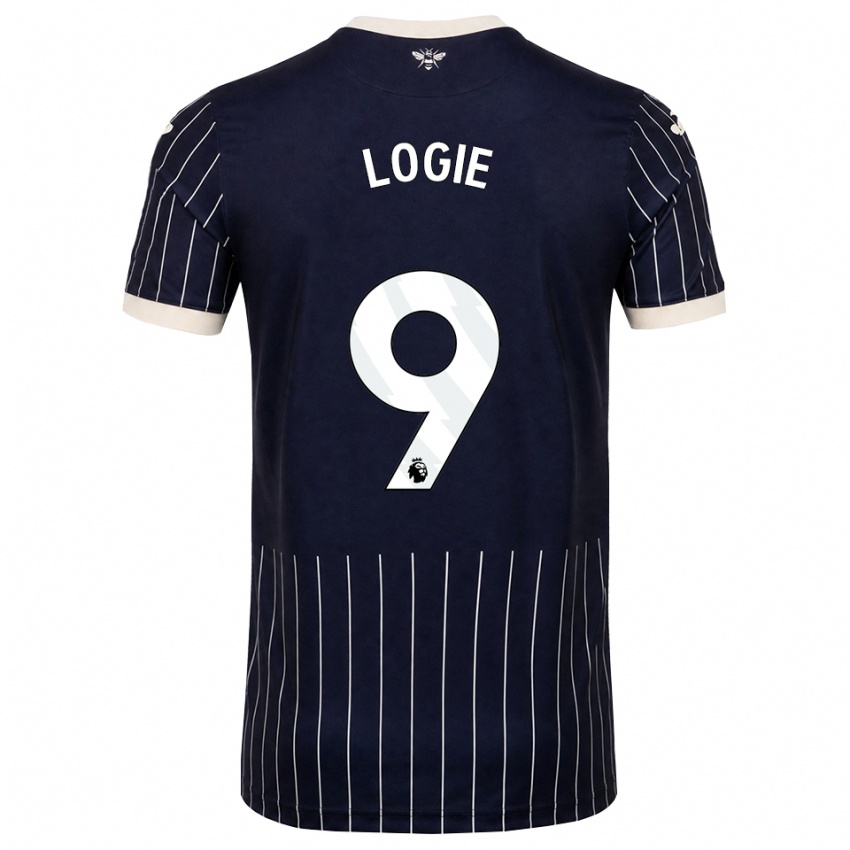 נשים Chloe Logie #9 שחור לבן הרחק ג'רזי 2026/27 חולצה קצרה
