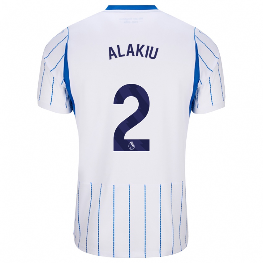 נשים Isaiah Alakiu #2 כחול דודוד לבן הרחק ג'רזי 2026/27 חולצה קצרה
