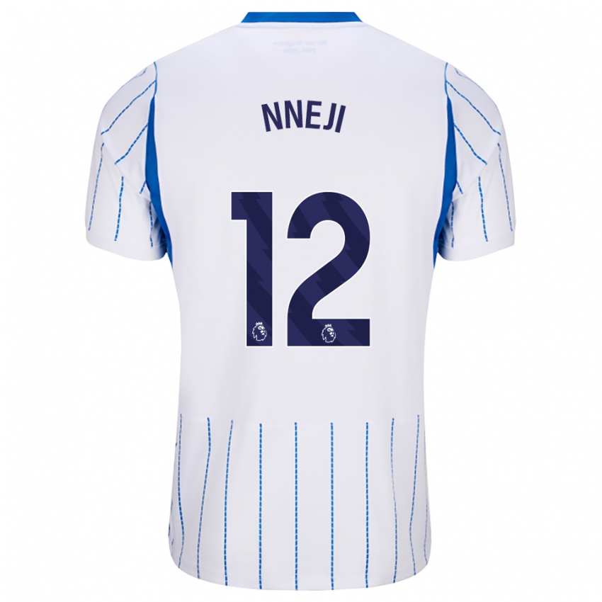 נשים Daniel Nneji #12 כחול דודוד לבן הרחק ג'רזי 2026/27 חולצה קצרה