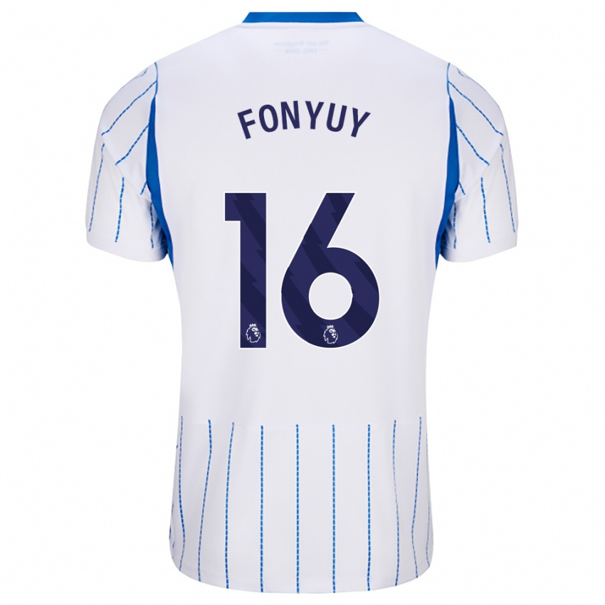 נשים Aedan Fonyuy #16 כחול דודוד לבן הרחק ג'רזי 2026/27 חולצה קצרה