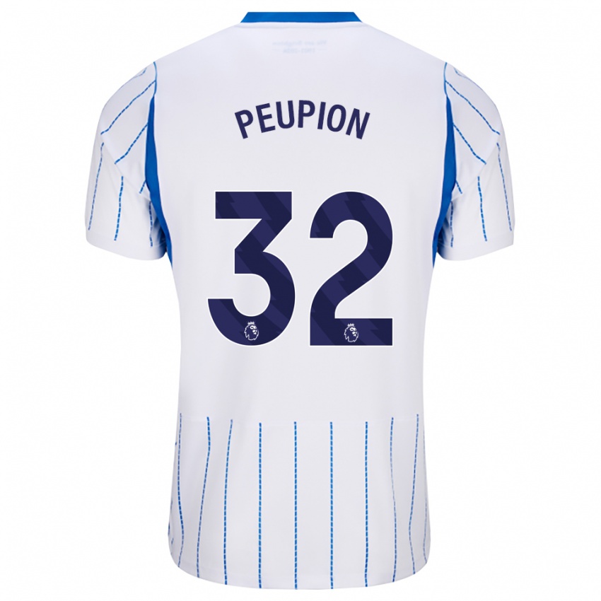 נשים Cameron Peupion #32 כחול דודוד לבן הרחק ג'רזי 2026/27 חולצה קצרה