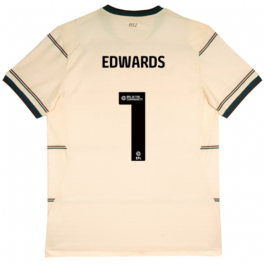 נשים Connor Edwards #1 בז' בורדו הרחק ג'רזי 2026/27 חולצה קצרה