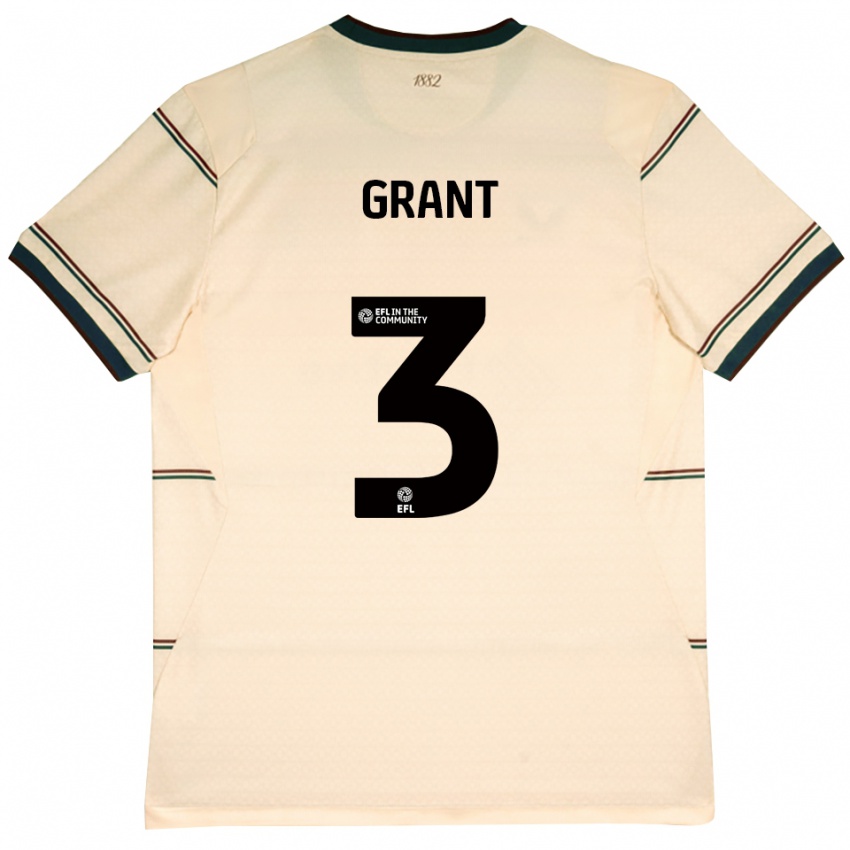 נשים Bradley Grant #3 בז' בורדו הרחק ג'רזי 2026/27 חולצה קצרה