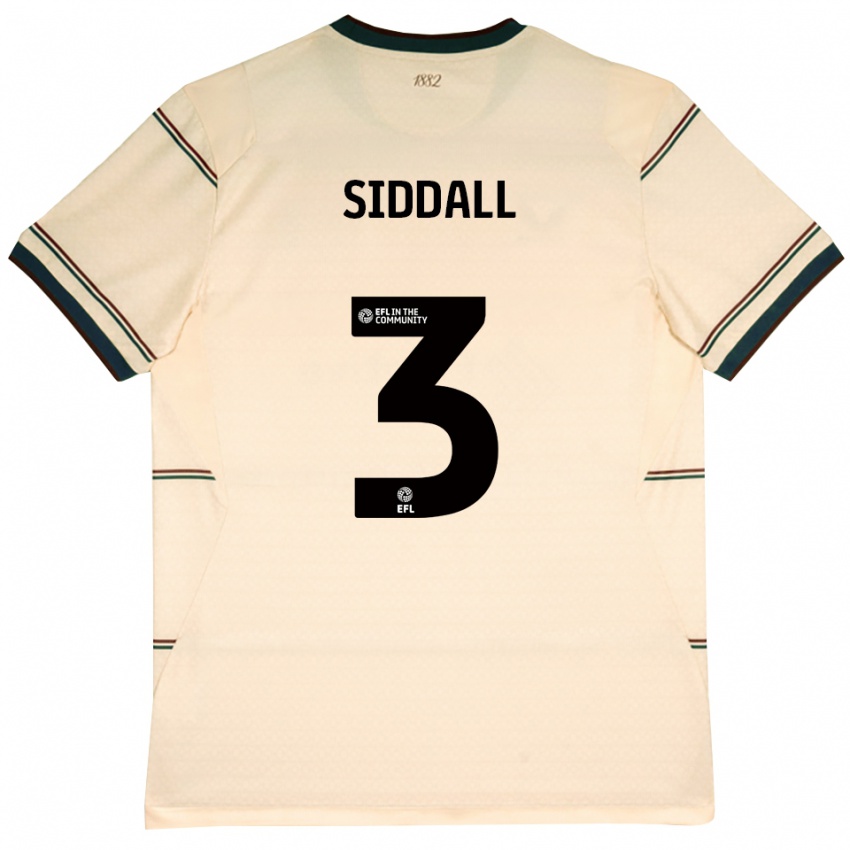 נשים Emma Siddall #3 בז' בורדו הרחק ג'רזי 2026/27 חולצה קצרה
