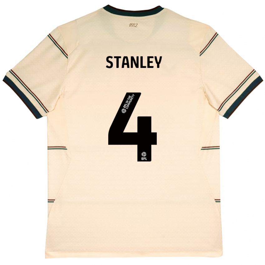 נשים Michael Stanley #4 בז' בורדו הרחק ג'רזי 2026/27 חולצה קצרה