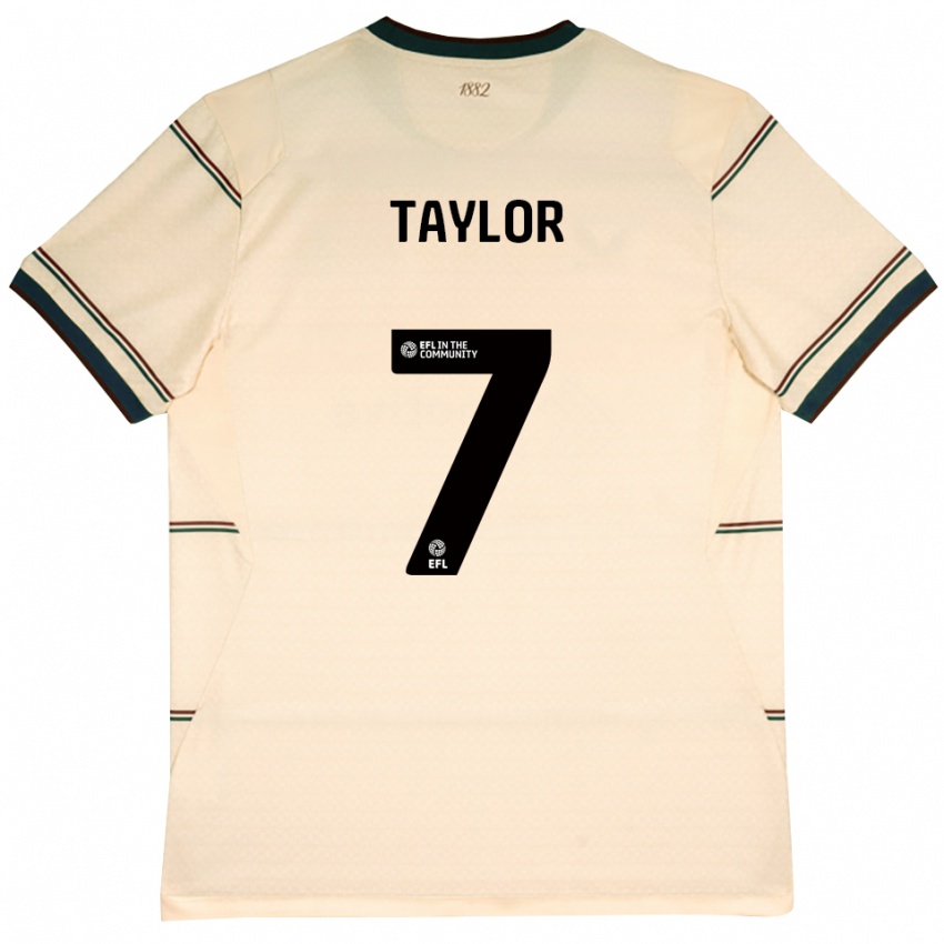 נשים Warren Taylor #7 בז' בורדו הרחק ג'רזי 2026/27 חולצה קצרה