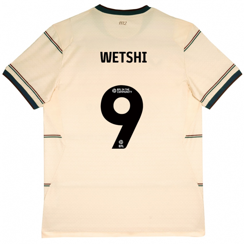 נשים Benji Wetshi #9 בז' בורדו הרחק ג'רזי 2026/27 חולצה קצרה