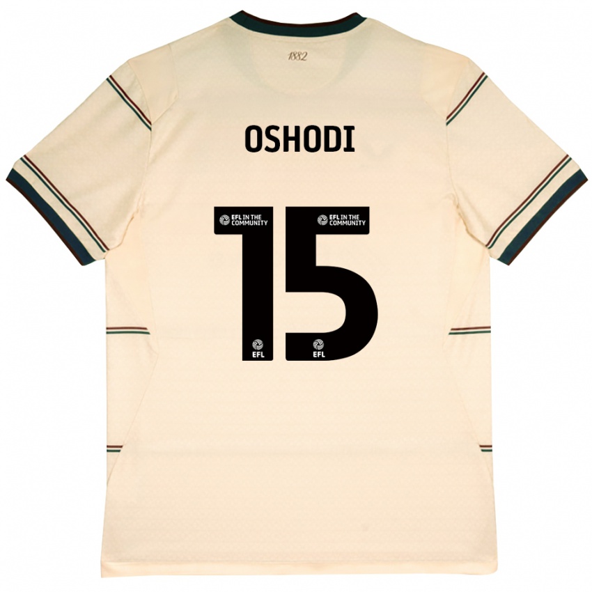 נשים Darren Oshodi #15 בז' בורדו הרחק ג'רזי 2026/27 חולצה קצרה