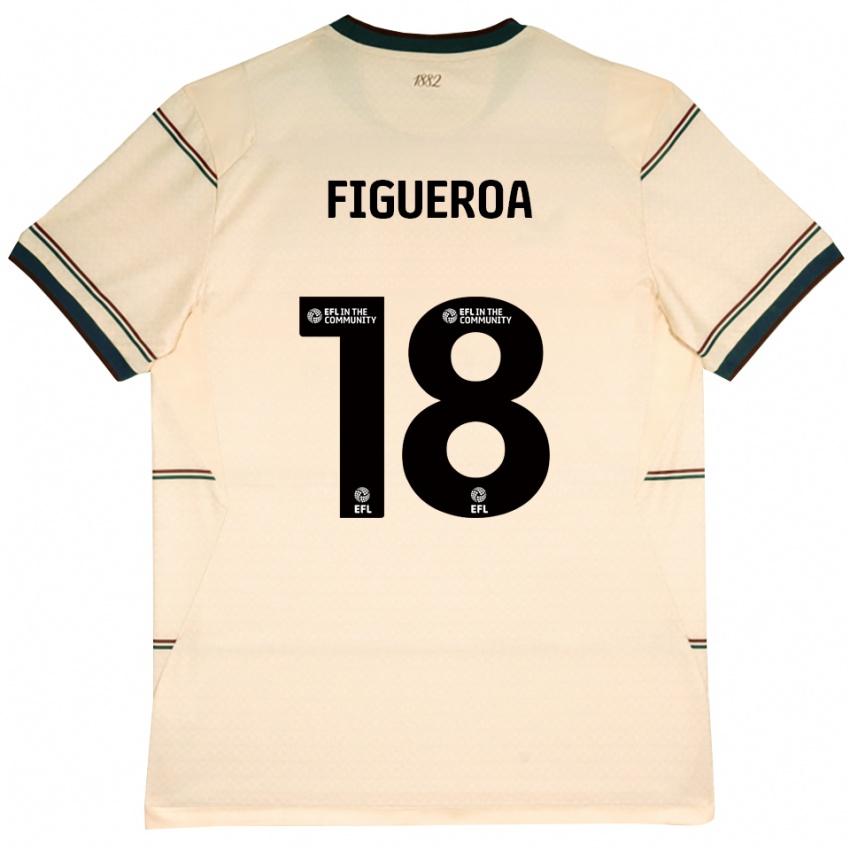 נשים Keyvan Figueroa #18 בז' בורדו הרחק ג'רזי 2026/27 חולצה קצרה