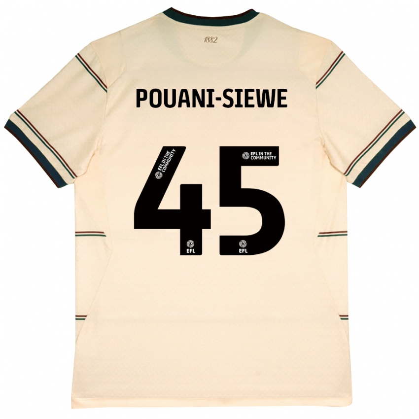 נשים Brandon Pouani-Siewe #45 בז' בורדו הרחק ג'רזי 2026/27 חולצה קצרה