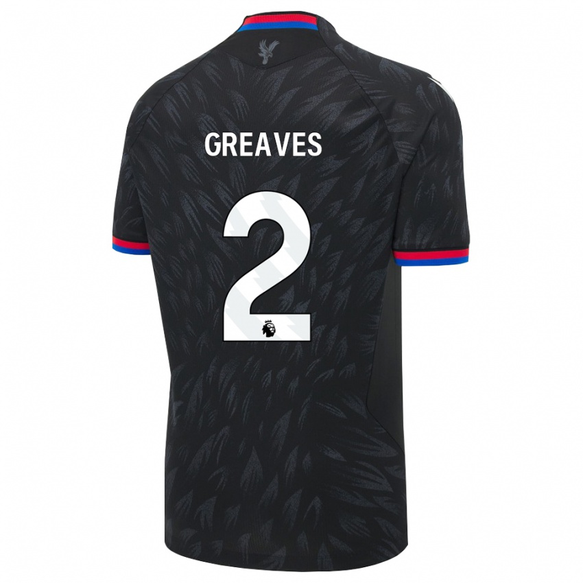 נשים Ajean-Ray Greaves #2 שחור כחול אדום הרחק ג'רזי 2026/27 חולצה קצרה
