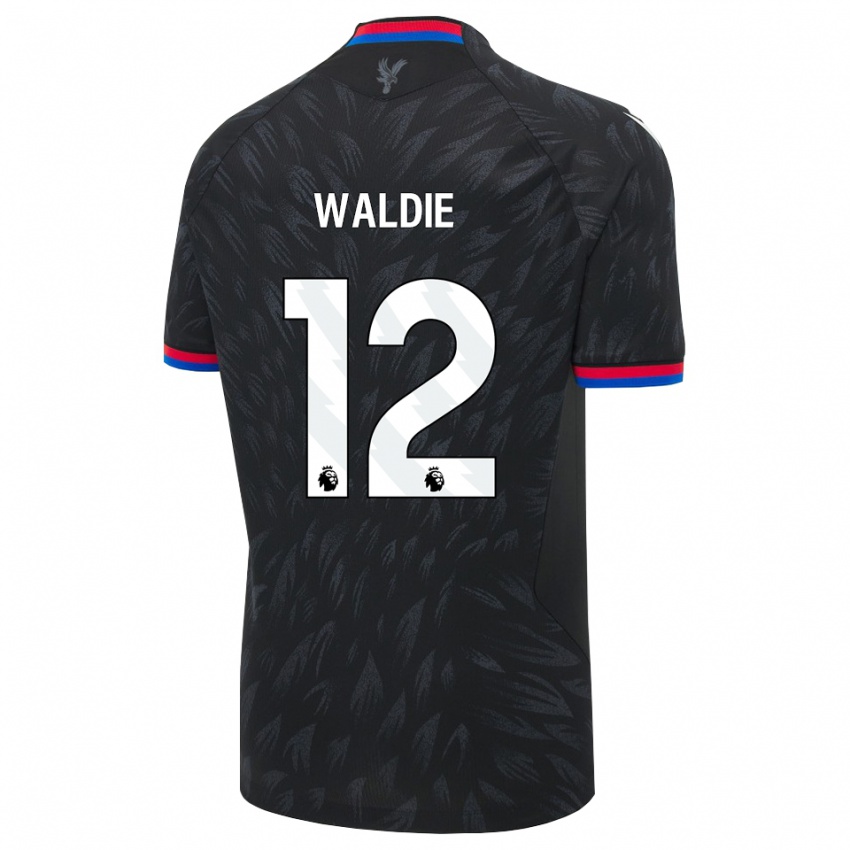 נשים Lizzie Waldie #12 שחור כחול אדום הרחק ג'רזי 2026/27 חולצה קצרה