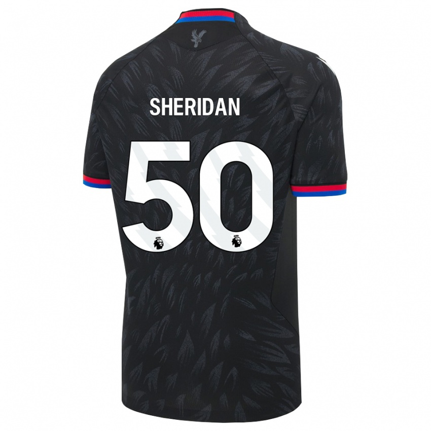 נשים Joe Sheridan #50 שחור כחול אדום הרחק ג'רזי 2026/27 חולצה קצרה