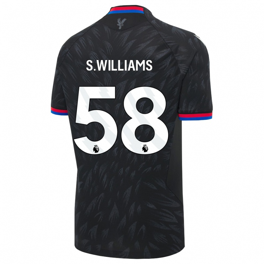 נשים Seb Williams #58 שחור כחול אדום הרחק ג'רזי 2026/27 חולצה קצרה