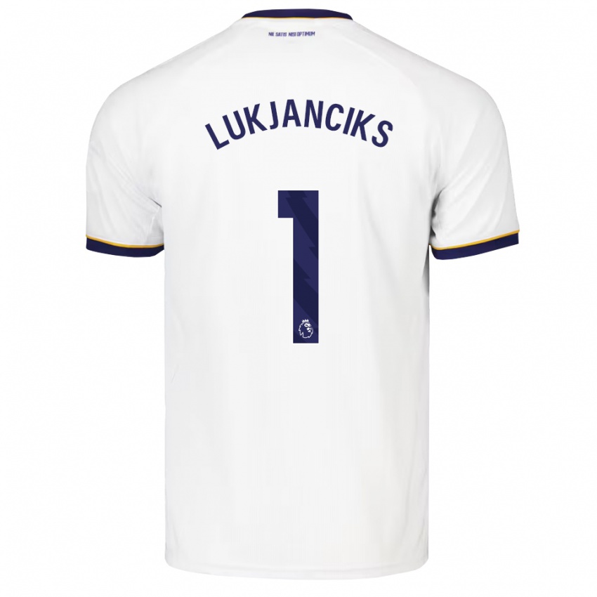 נשים Douglass Lukjanciks #1 כחול חצות לבן צהוב הרחק ג'רזי 2026/27 חולצה קצרה
