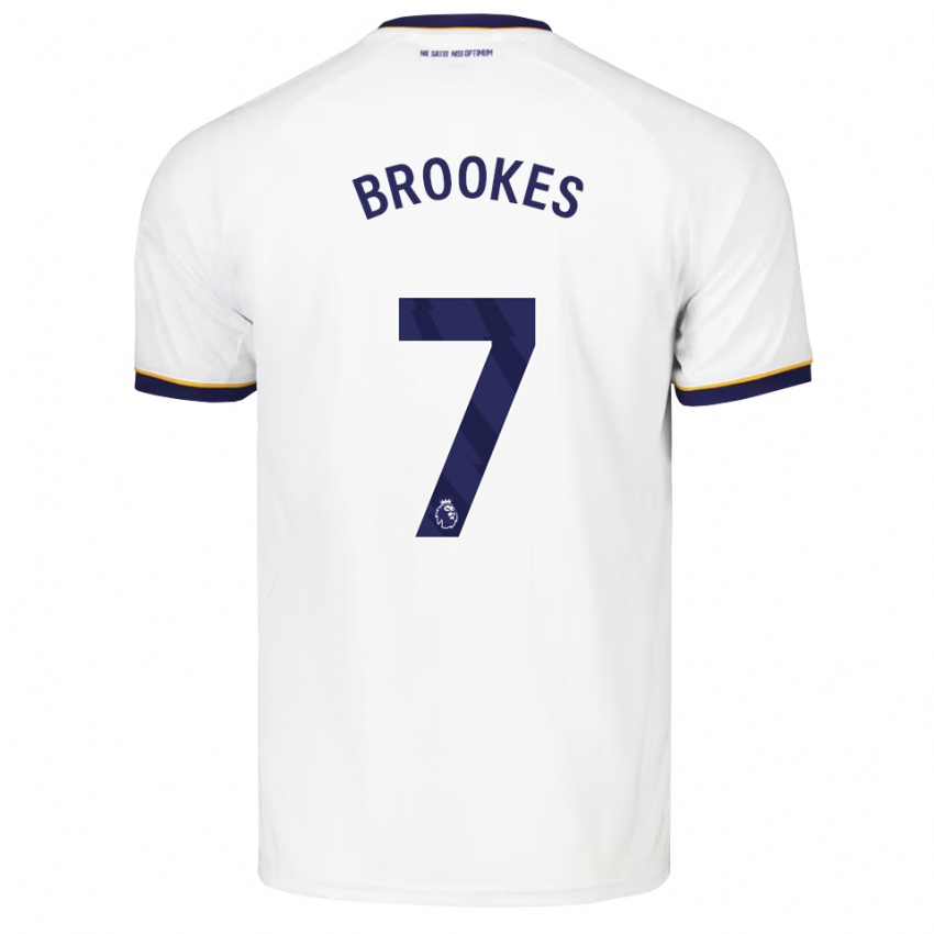 נשים Harry Brookes #7 כחול חצות לבן צהוב הרחק ג'רזי 2026/27 חולצה קצרה