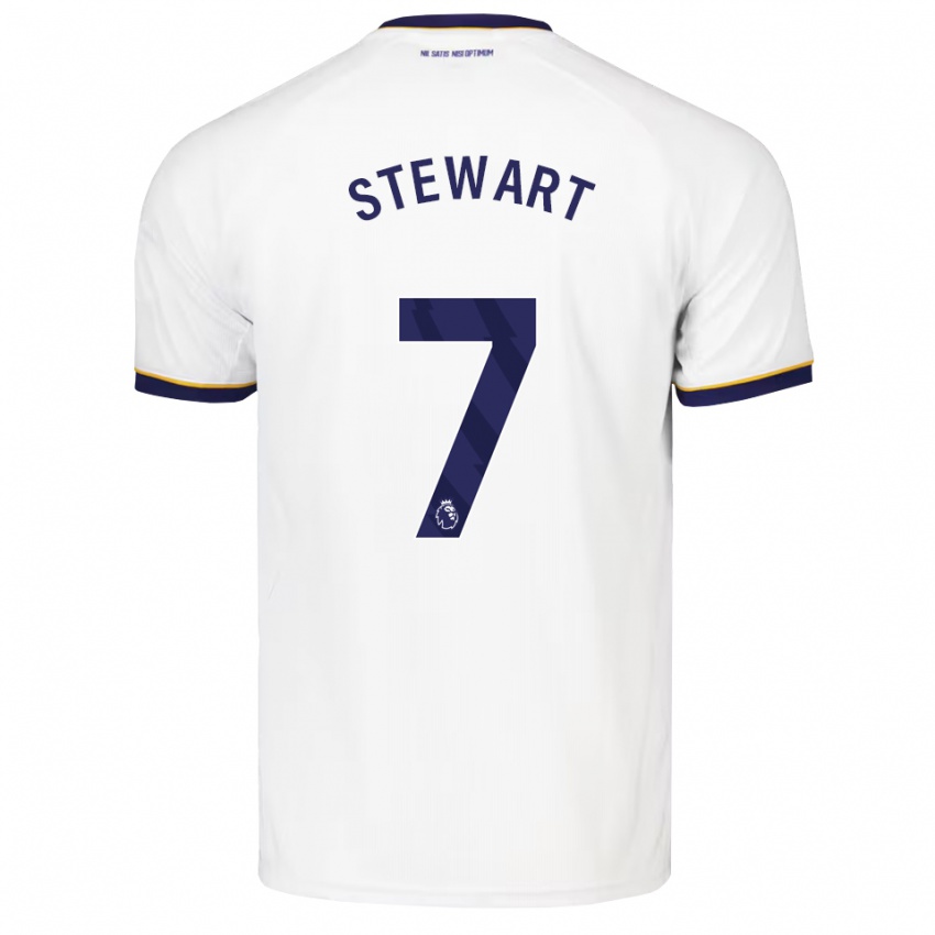 נשים Charlie Stewart #7 כחול חצות לבן צהוב הרחק ג'רזי 2026/27 חולצה קצרה
