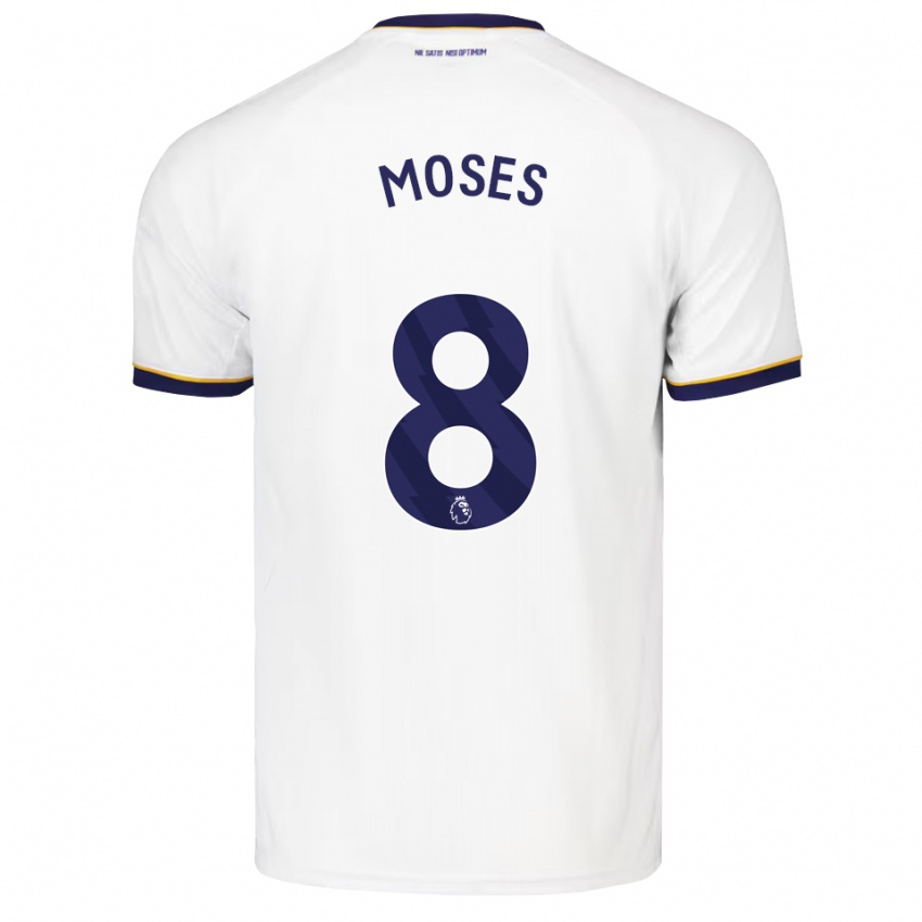 נשים Amari Moses #8 כחול חצות לבן צהוב הרחק ג'רזי 2026/27 חולצה קצרה