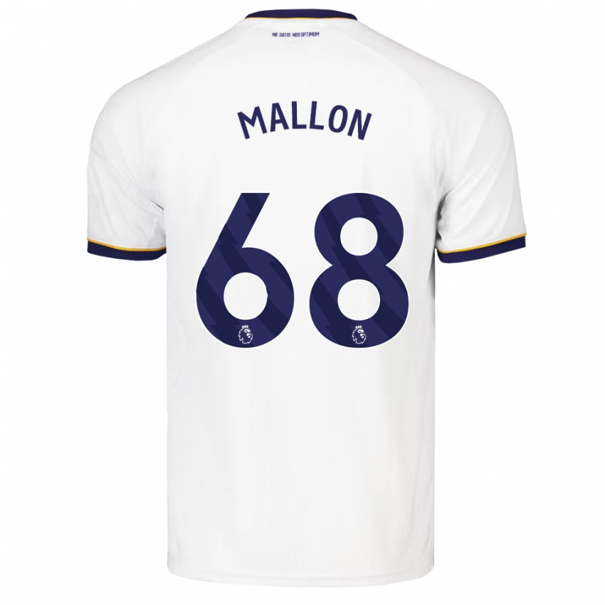 נשים Mathew Mallon #68 כחול חצות לבן צהוב הרחק ג'רזי 2026/27 חולצה קצרה