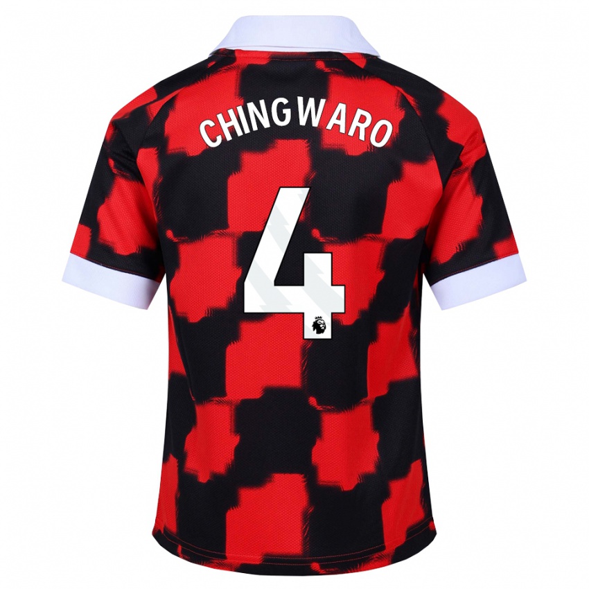 נשים Seth Chingwaro #4 אדום לבן שחור הרחק ג'רזי 2026/27 חולצה קצרה