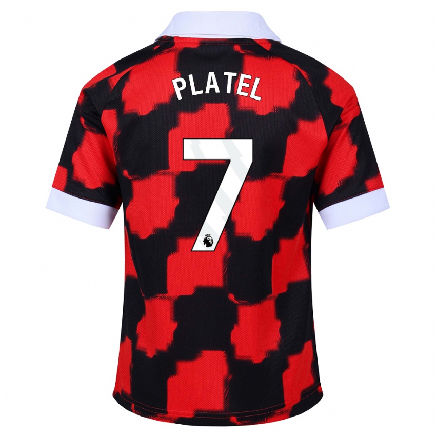 נשים Harley Platel #7 אדום לבן שחור הרחק ג'רזי 2026/27 חולצה קצרה