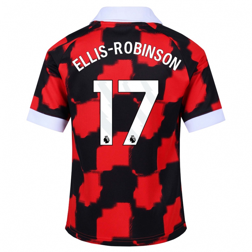 נשים Eddie Ellis-Robinson #17 אדום לבן שחור הרחק ג'רזי 2026/27 חולצה קצרה