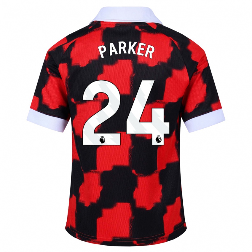 נשים Beau Parker #24 אדום לבן שחור הרחק ג'רזי 2026/27 חולצה קצרה