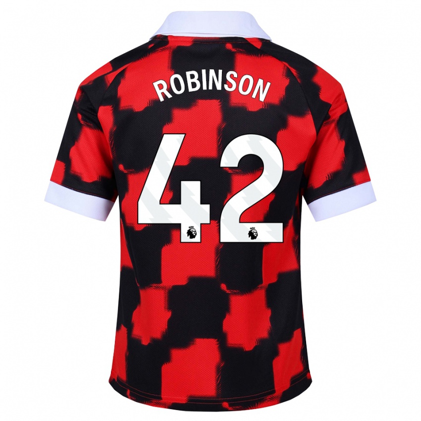 נשים Charlie Robinson #42 אדום לבן שחור הרחק ג'רזי 2026/27 חולצה קצרה
