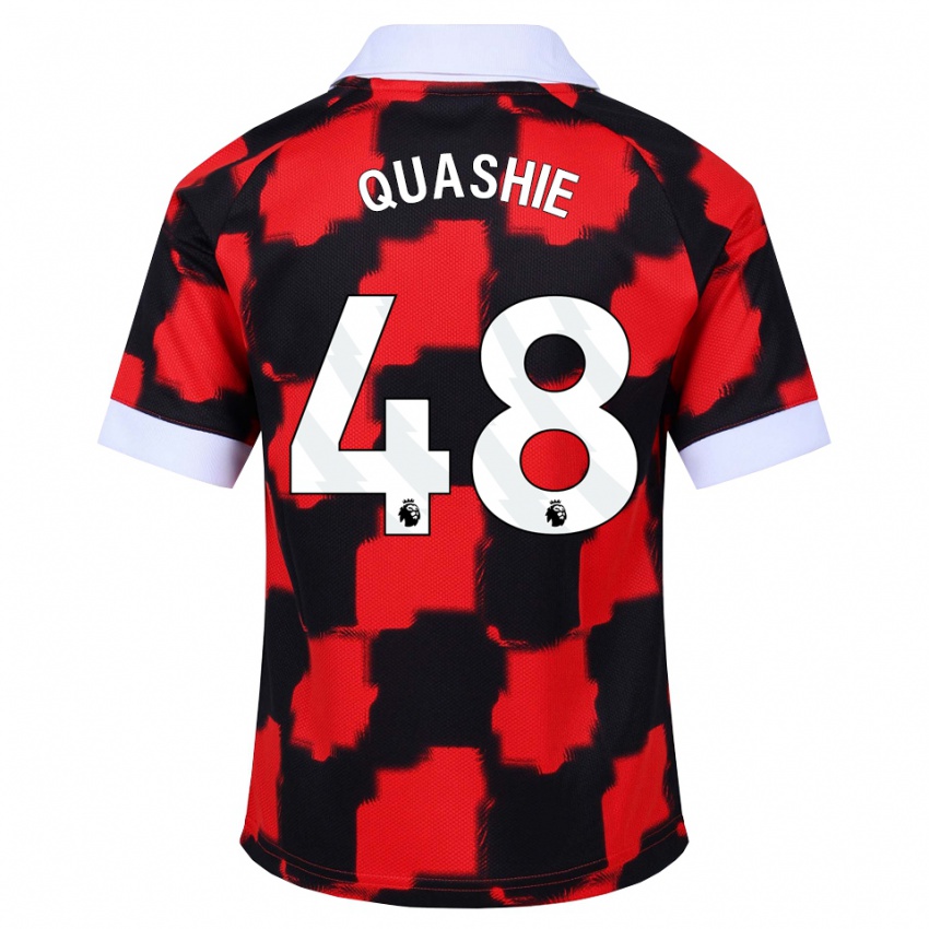 נשים Jayden Quashie #48 אדום לבן שחור הרחק ג'רזי 2026/27 חולצה קצרה