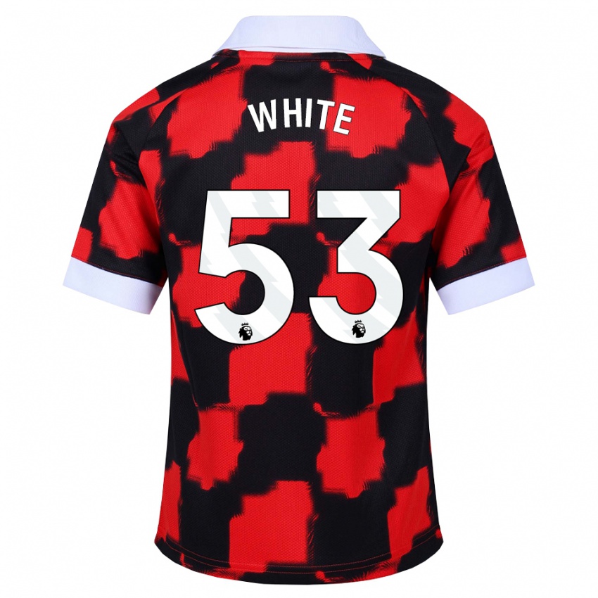 נשים Alfie White #53 אדום לבן שחור הרחק ג'רזי 2026/27 חולצה קצרה