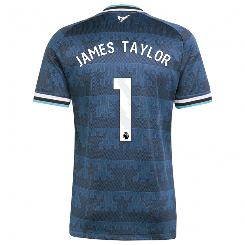 נשים James Taylor #1 צהוב שחור כחול הרחק ג'רזי 2026/27 חולצה קצרה