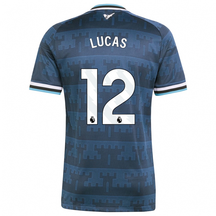 נשים Kayden Lucas #12 צהוב שחור כחול הרחק ג'רזי 2026/27 חולצה קצרה