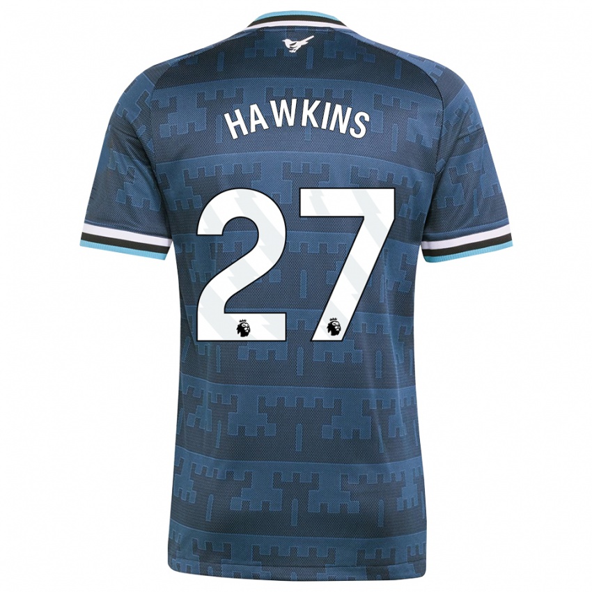 נשים Hannah Hawkins #27 צהוב שחור כחול הרחק ג'רזי 2026/27 חולצה קצרה